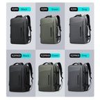 Expandos versatile expandable laptop backpacks in black, green, gray (models 9299 & 9299KR) for all-day traveling