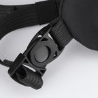 ChillFlex sling bag black buckle detail - MarkRyden Global anti-theft travel bag