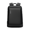 MarkRyden Daily lightweight dual-material black backpack with zippered compartments