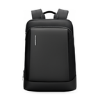 MarkRyden Daily lightweight dual-material black backpack with zippered compartments