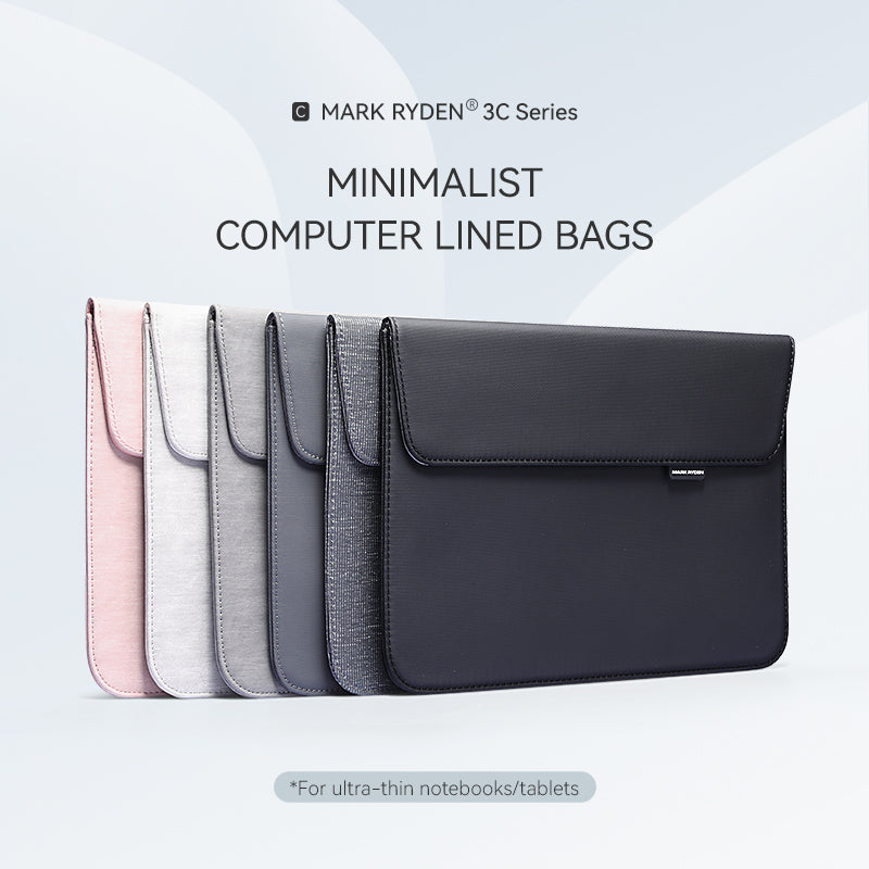 Mark Ryden 3C Series minimalist slim laptop bags 13.3-15.4 inch in pink, grey, black