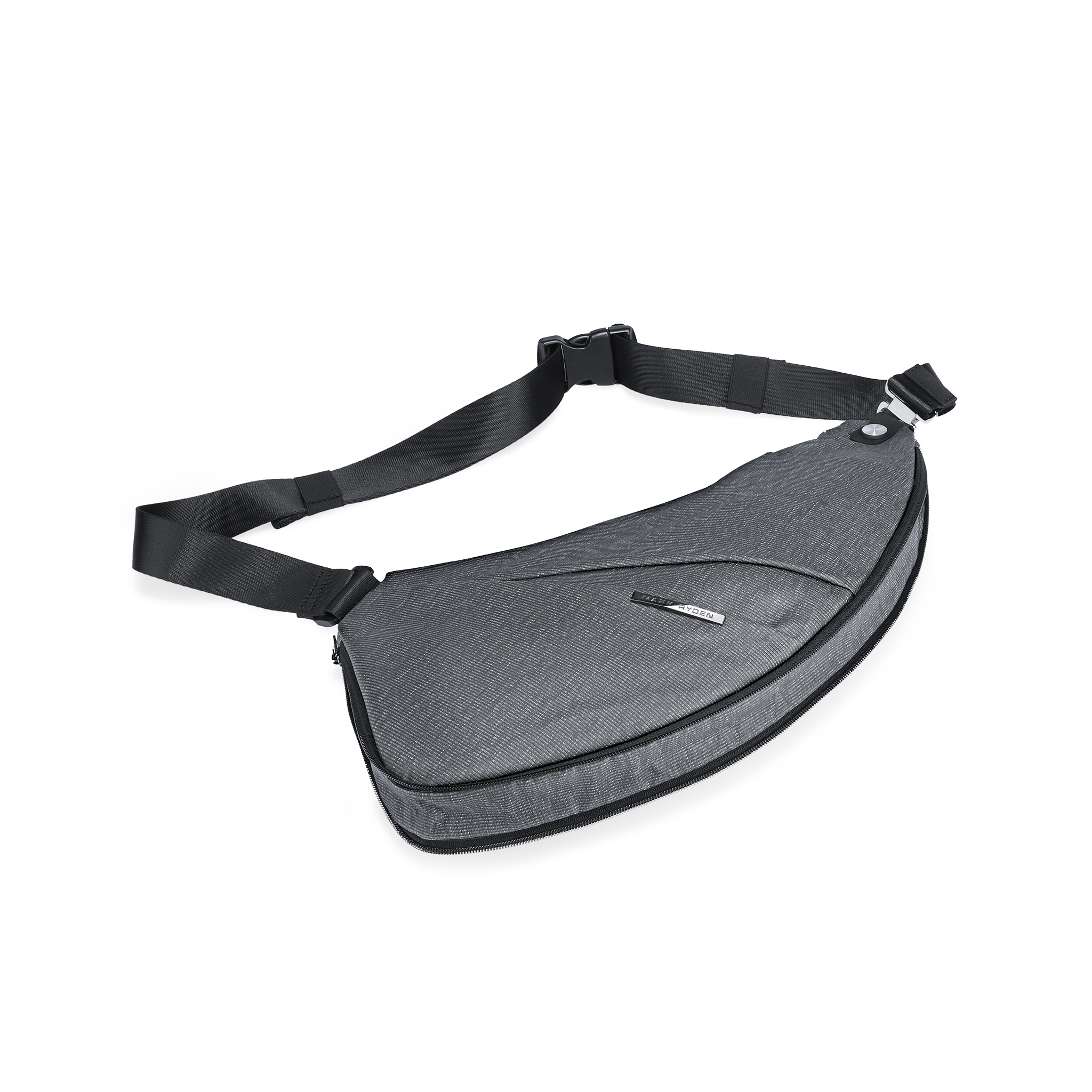 Gray Mark Ryden ChestFlex modern urban chest bag with black strap