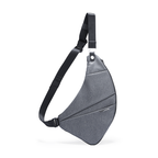 Gray Mark Ryden ChestFlex anti-theft chest bag with adjustable strap