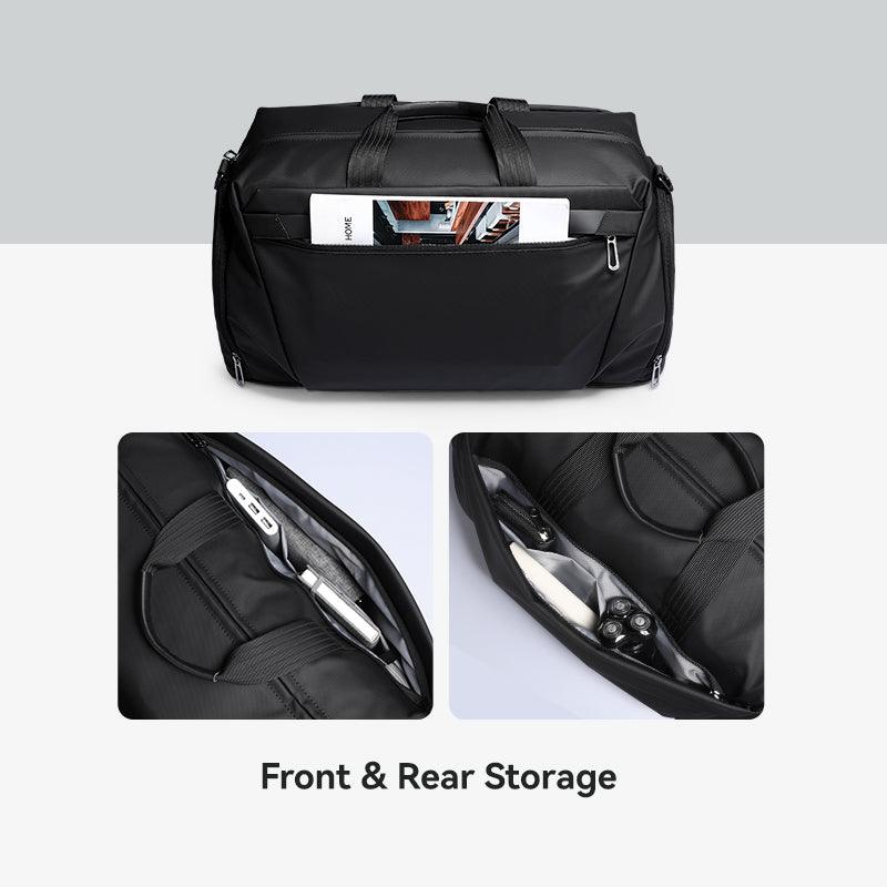 Deformable II black leather crossbody bag by Mark Ryden Global