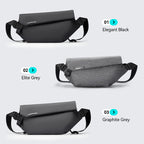 Mark Ryden Global's Casual II leather waterproof messenger bags in Elegant Black, Elite Grey, Graphite Grey