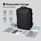 MarkRyden Global black waterproof business backpack with laptop pocket
