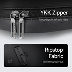 MarkRyden classic commuter briefcase with YKK zipper and ripstop fabric details