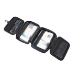 Mark Ryden Global black multi-layer washbag with toiletries