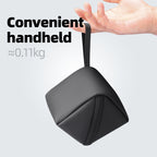 Black compact toiletry organizer with handheld strap, lightweight ~0.11kg, Switchstorage VII by Mark Ryden Global