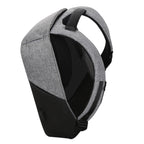 Gray anti-theft backpack with USB charging, spacious interior - MarkRyden Global