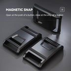 Mark Ryden Global backpack magnetic snap anti-theft components, sleek black/silver