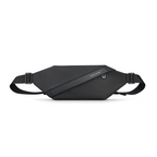 Mark Ryden UrbanStride black compact crossbody bag with geometric design and adjustable straps for city exploration.