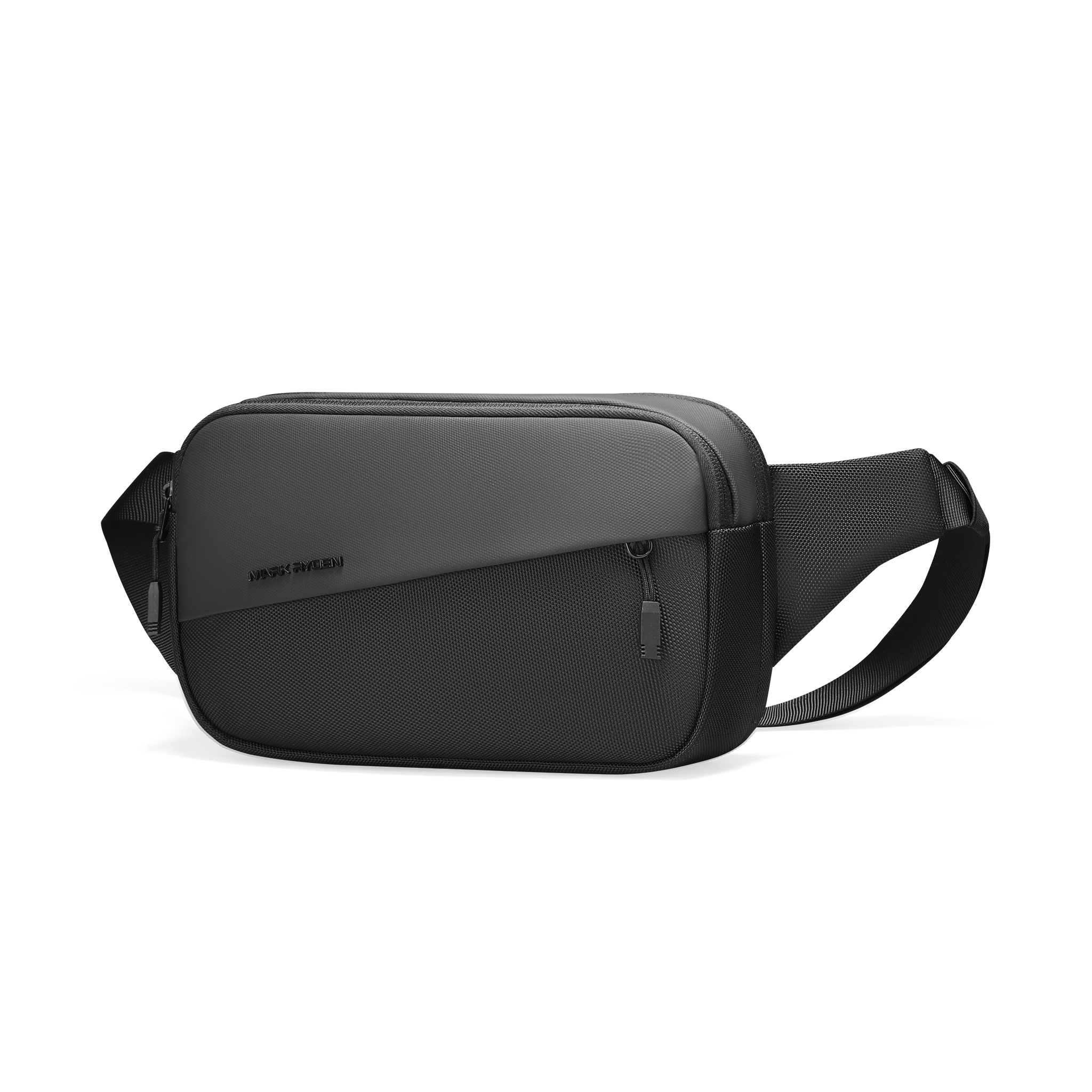 Mark Ryden Global stylish waterproof black crossbody bag with multiple compartments