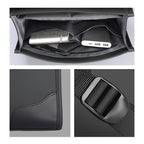 Black anti-theft backpack interior with compartments, notebook, power bank - Mark Ryden Global