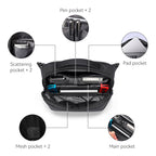 Mark Ryden Global AquaLite waterproof PU sling bag interior with organized pockets