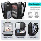 MarkRyden Global expandable laptop backpack with 17.3inch PC pocket & organized storage