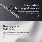 Mark Ryden backpack: Water-resistant grain texture & twill lining materials