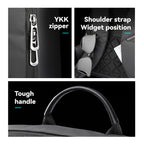 Mark Ryden Voyager Pro backpack - YKK zipper, shoulder strap with sunglasses, tough handle detail