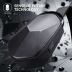 Mark Ryden Global - Black masonry-inspired water-repellent crossbody bag with futuristic design