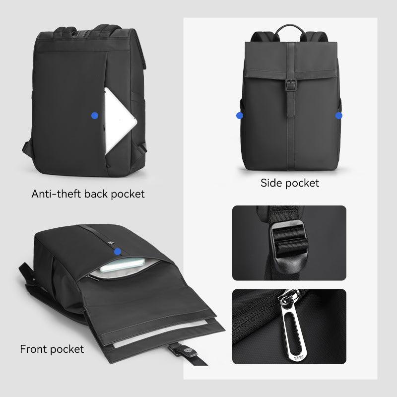 Mark Ryden Global black anti-theft commuter backpack with pockets