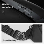 Mark Ryden waterproof scratch-resistant crossbody bag with turnable clasp