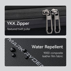 Mark Ryden waterproof backpack with YKK zippers & water-repellent fabric