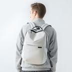 MarkRyden Global ultra-light cool backpack on model, summer mist design