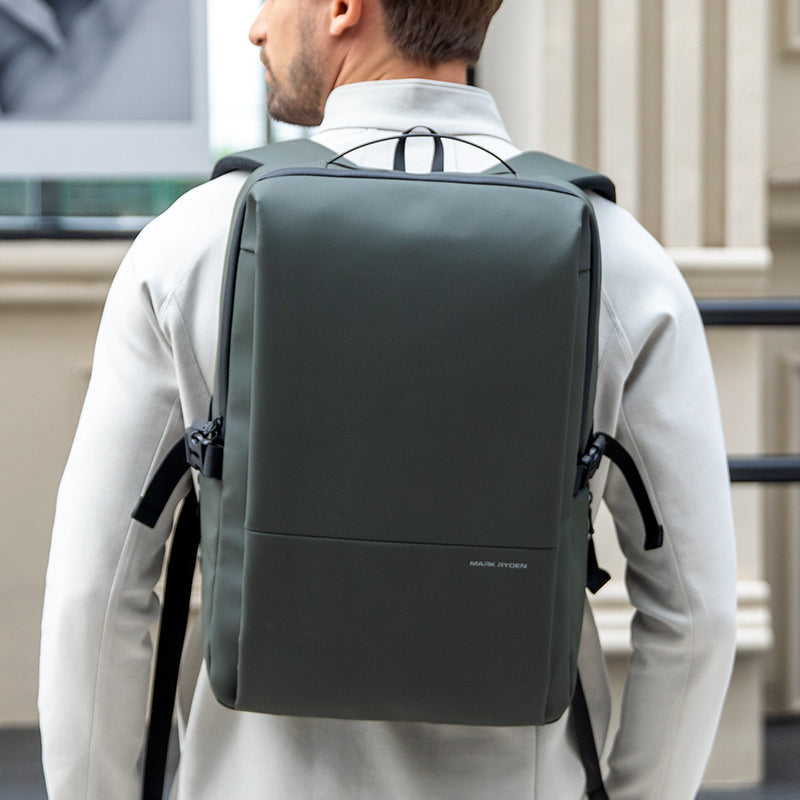 Mark Ryden Global super light multi-compartment waterproof leather computer commuter backpack