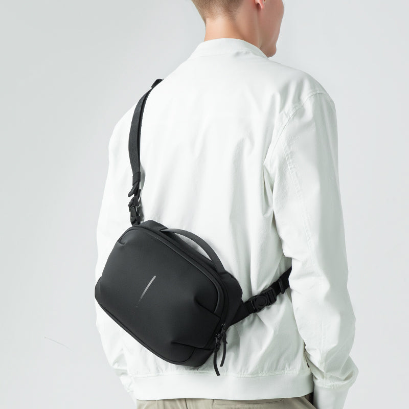 MARK RYDEN AquaLite waterproof PU leather sling bag, modern daily use