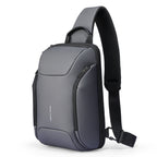 MarkRyden gray crossbody bag with iPad capability