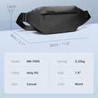 Mark Ryden Global black water-repellent casual shoulder bag MR-7999 Anly PU