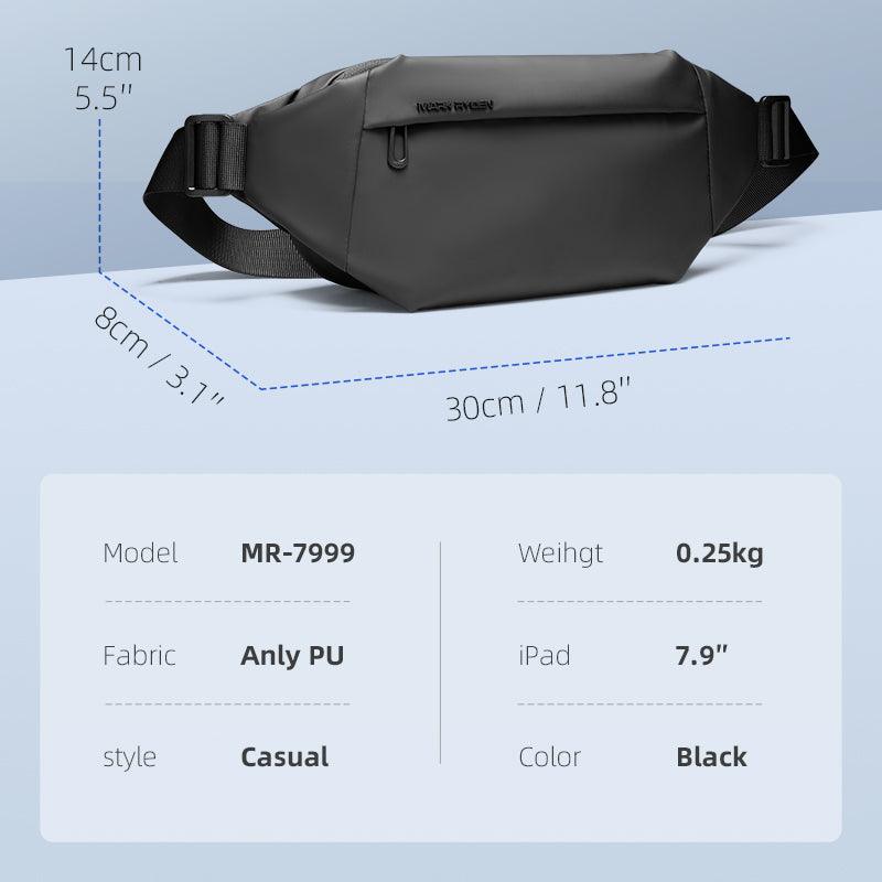 Mark Ryden Global black water-repellent casual shoulder bag MR-7999 Anly PU