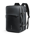 Mark Ryden Global smart-compression travel backpack for frequent flyers - sleek black design with multiple compartments and buckles