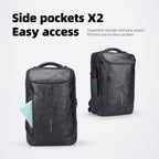 Mark Ryden Global Compacto Pro tactical commuter backpack with camo pattern, dual side pockets, easy access