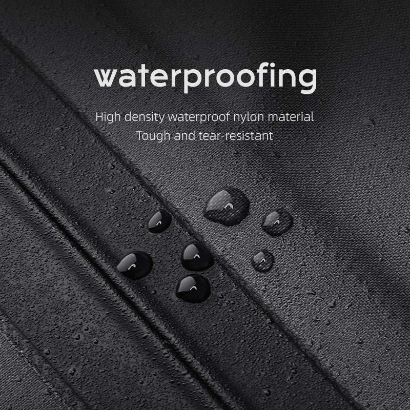 Mark Ryden Global: Waterproof black nylon bag material with water droplets