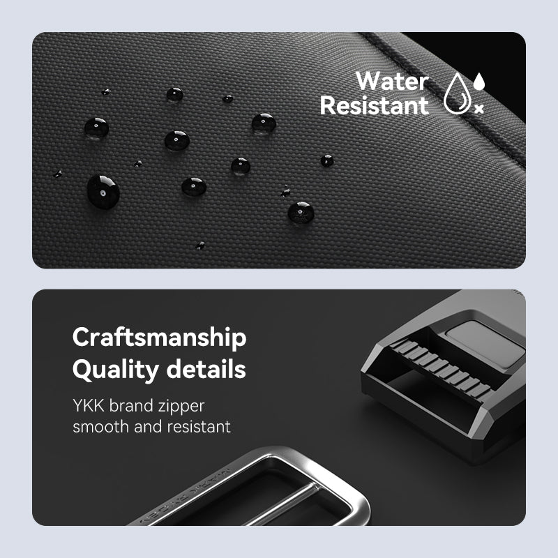 MarkRyden Global water-resistant backpack with YKK zipper craftsmanship