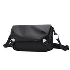 Harvey Mark Ryden black leather waterproof multifunction messenger bag