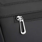 MarkRydenGlobal business casual crossbody bag silver zipper pull detail
