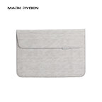 Light gray heathered stylish modern slim laptop bag with flap closure, for 13.3-15.4 inch laptops by Mark Ryden