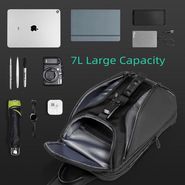 Mark Ryden Global mini adventurer sling bag with 7L capacity, anti-theft, crossbody style