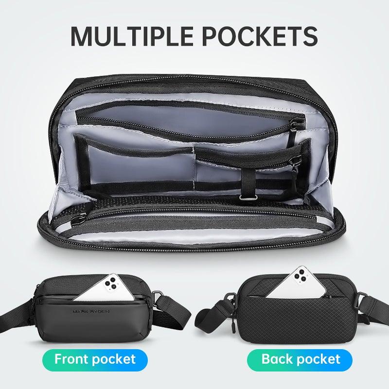 Mark Ryden Global Fingon III waterproof crossbody bag with multiple compartments
