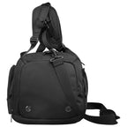Worksman black durable polyester travel bag with easy access pockets - MarkRyden Global