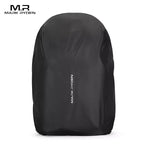 Black Mark Ryden waterproof backpack rain cover for 15-20L backpacks, featuring sleek design and visible brand logo.